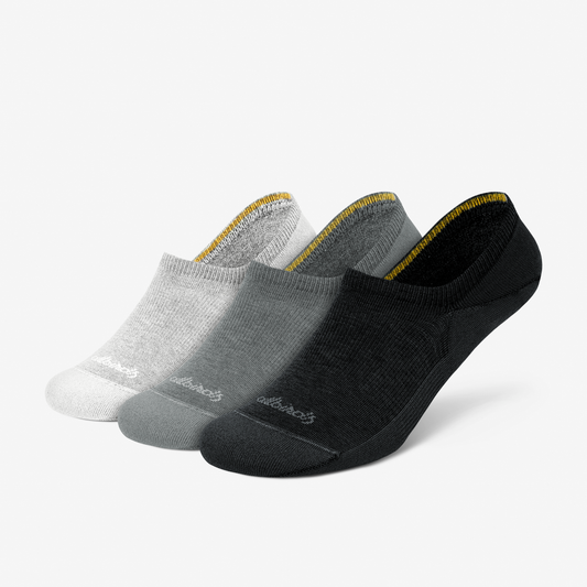 Unisex Anytime No Show Sock 3-Pack, Blzz-Mdm Gry-Ntrl Blk
